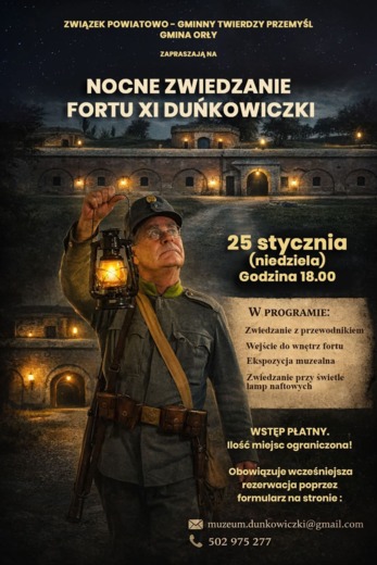 Nocne zwiedzanie Fortu XI Duńkowiczki