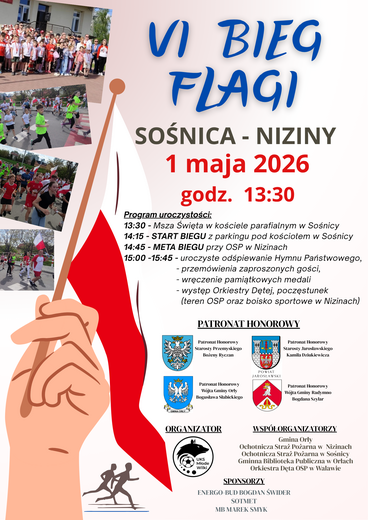 Plakat VI Bieg Flagi