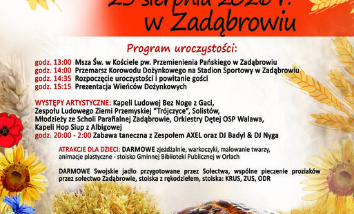 Plakat dożynki 2026